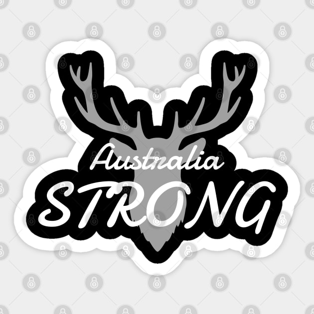 Australia Strong Sticker by Hunter_c4 "Click here to uncover more designs"